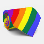 LGBT Pride Flag Stropdas (Opgerold)