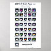 LGBT Pride Flags Identifier Poster (Voorkant)