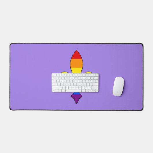 LGBT-pride fleur-de-lis Bureaumat (Keyboard & Muis)