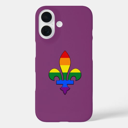 LGBT-pride fleur-de-lis Case-Mate iPhone Case (Achterkant)