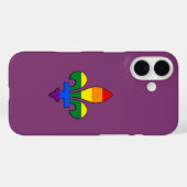 LGBT-pride fleur-de-lis Case-Mate iPhone Case (Achterkant (horizontaal))