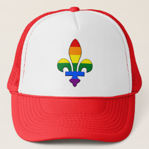 LGBT pride fleur-de-lis-Pet Trucker Pet