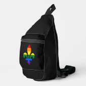LGBT pride fleur-de-lis  Sling Bag (Rechterhoek)