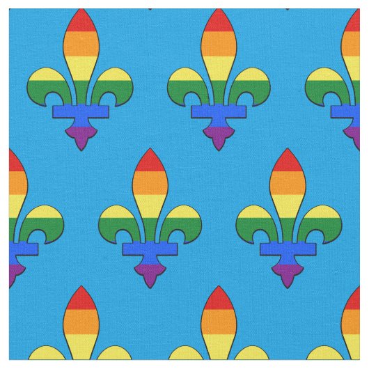 LGBT-pride fleur-de-lis Stof (Close Up)