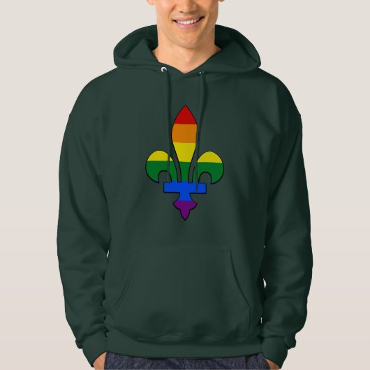 LGBT pride fleur-de-lis Sweatshirt (Voorkant)