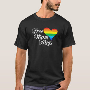 LGBT Pride Free Mam Hugs-Heart LGBT Flag Outfit T-shirt