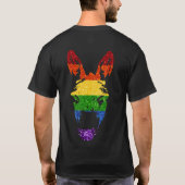 LGBT Pride Funny Glitter Donkey T-shirt (Achterkant)
