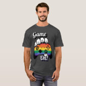 LGBT Pride Game On Tiger Paw Controller T-shirt 20 (Voorkant volledig)