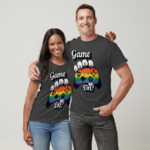 LGBT Pride Game On Tiger Paw Controller T-shirt 20 (Unisex)