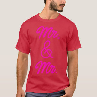 LGBT Pride Gay Bachelor Party de heer en de heer V T-shirt