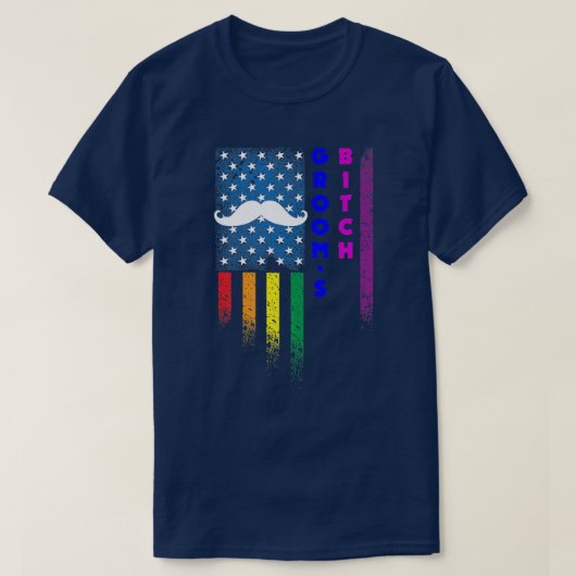 Lgbt Pride Gay Bachelor Party Engagement1347 T-shirt (Design voorkant)