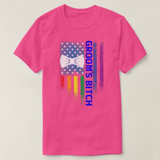 Lgbt Pride Gay Bachelor Party Engagement1353  T-shirt (Design voorkant)