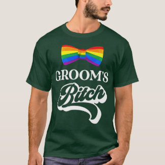 LGBT Pride Gay Bachelor Party Grooms EngagementT-S T-shirt