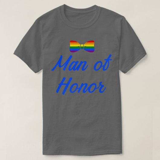 Lgbt Pride Gay Bachelor Party Man van Honor Engage T-shirt (Design voorkant)