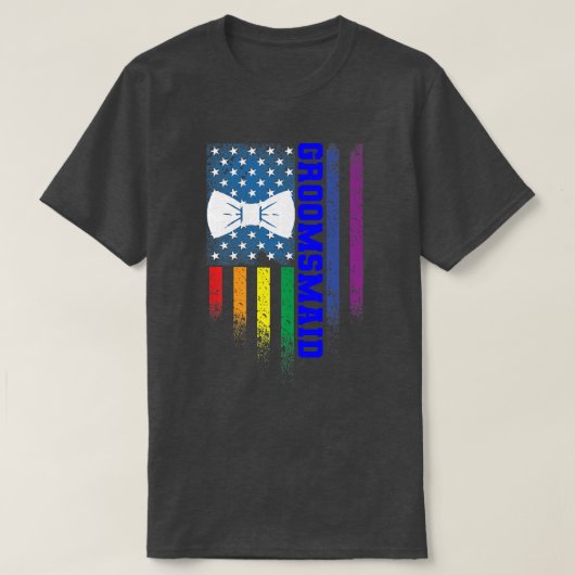 Lgbt Pride Gay Bachelor Party Verloving 1348 T-shirt (Design voorkant)