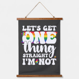 LGBT Pride Gay Laten we één ding rechtzetten Ik be Hangend Wandkleed