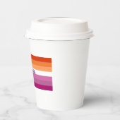 LGBT Pride Gay Lesbisch Gepersonaliseerde Naam Papieren Bekers (Links)