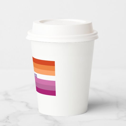 LGBT Pride Gay Lesbisch Gepersonaliseerde Naam Papieren Bekers (Links)