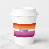 LGBT Pride Gay Lesbisch Gepersonaliseerde Naam Papieren Bekers (Voorkant)