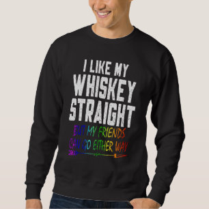 Lgbt Pride Gay Lesbisch Ik hou van mijn whisky Str Trui