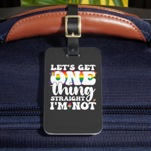 LGBT Pride Gay Lets krijgen één ding rechtstreeks  Bagagelabel