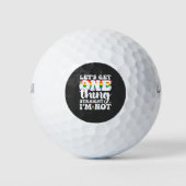 LGBT Pride Gay Lets krijgen één ding rechtstreeks  Golfballen (Voorkant)