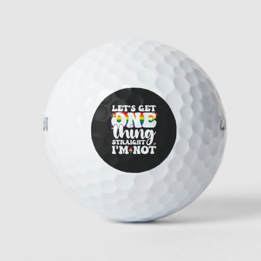 LGBT Pride Gay Lets krijgen één ding rechtstreeks  Golfballen (Voorkant)