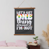 LGBT Pride Gay Lets krijgen één ding rechtstreeks Hangend Wandkleed (Slaapkamer)