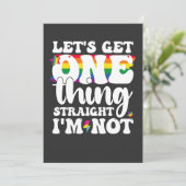 LGBT Pride Gay Lets krijgen één ding rechtstreeks  Kaart (Staand voorkant)