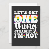 LGBT Pride Gay Lets krijgen één ding rechtstreeks  Kaart (Voorkant / Achterkant)