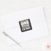 LGBT Pride Gay Lets krijgen één ding rechtstreeks Vierkante Sticker (Envelop)