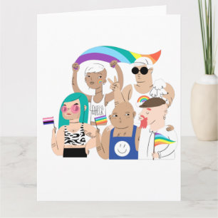 LGBT+Pride. GAY-liefde. Regenboogvlag. Kaart