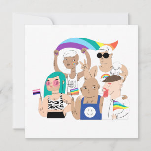 LGBT+Pride. GAY-liefde. Regenboogvlag. Kaart