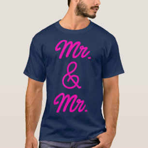 Lgbt Pride Gay Verlovingsfeest Mr En Mr Huwelijk T-shirt