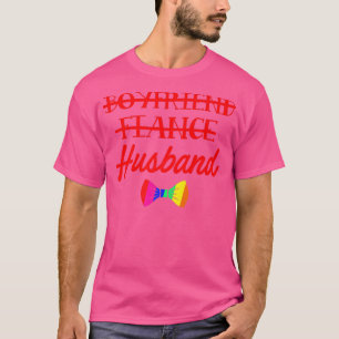 Lgbt Pride Gay Verlovingsfeest Vriend Verloving T-shirt