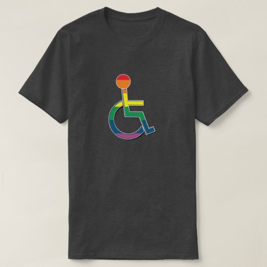 LGBT Pride Gehandicaptensymbool T-shirt (Design voorkant)