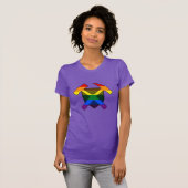 LGBT Pride Geology Hammer Logo T-shirt (Voorkant volledig)