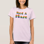 LGBT Pride Glitter is geen fase T-shirt (Voorkant)