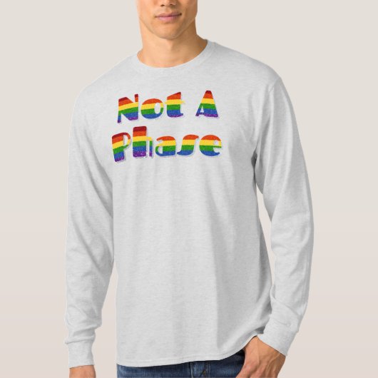 LGBT Pride Glitter is geen fase T-shirt (Voorkant)