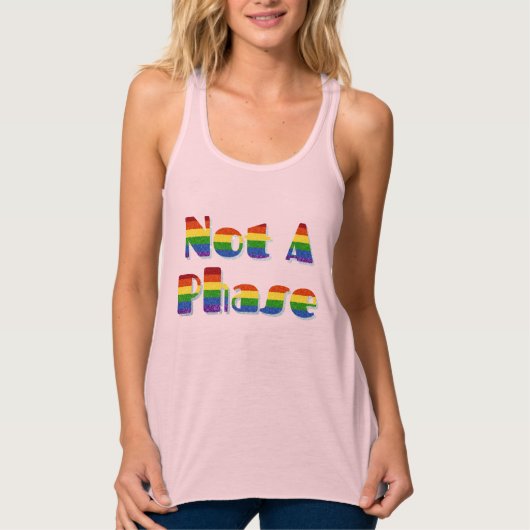 LGBT Pride Glitter is geen fase Tanktop (Voorkant)