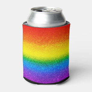 LGBT Pride Glitter Rainbow Stripes Koelbox Blikjeskoeler