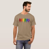 LGBT Pride Glitter Vrouwen T-shirt (Voorkant volledig)
