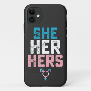 LGBT Pride haar haar transgenderspronouns Case-Mate iPhone Case