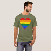 LGBT-pride-hart T-shirt (Voorkant volledig)