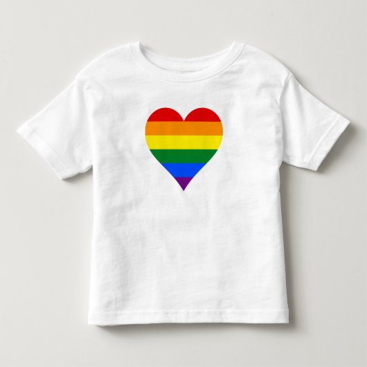 LGBT-pride-hart T-shirt (Voorkant)