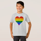 LGBT-pride-hart T-shirt (Voorkant volledig)