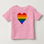 LGBT-pride-hart T-shirt (Voorkant)