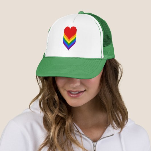 LGBT pride-hart Trucker Hat Trucker Pet (In situ)