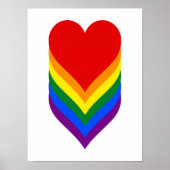 LGBT pride harten poster (Voorkant)