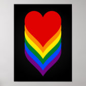 LGBT pride harten poster (Voorkant)